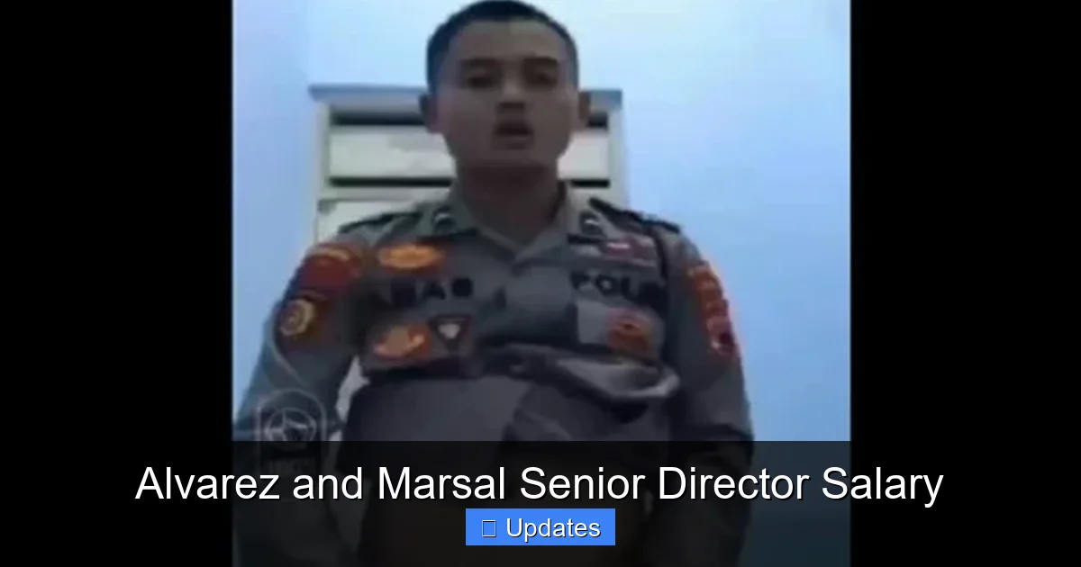 Alvarez and Marsal Senior Director Salary