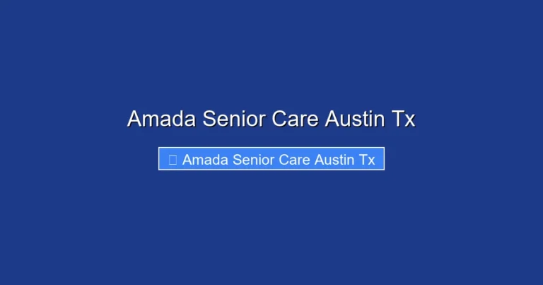 Amada Senior Care Austin Tx