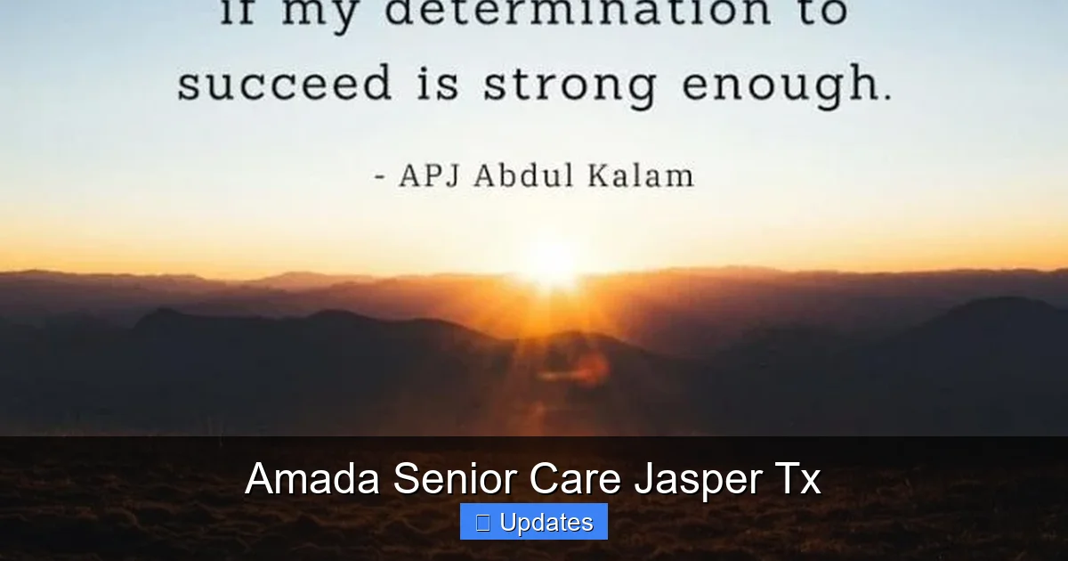 Amada Senior Care Jasper Tx