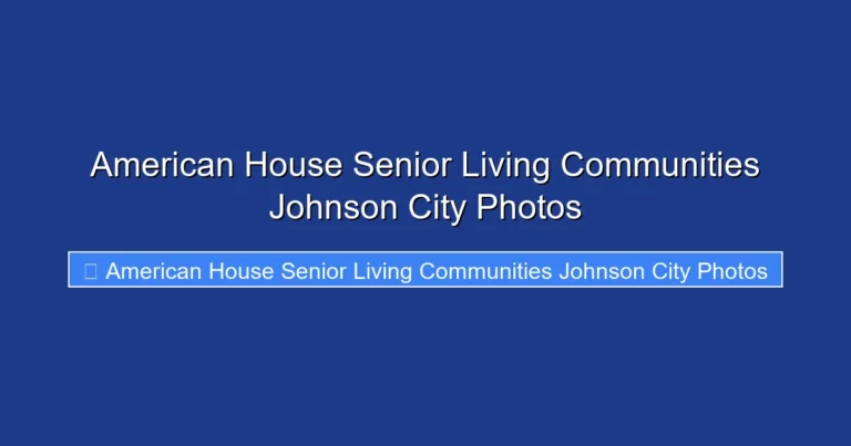 American House Senior Living Communities Johnson City Photos