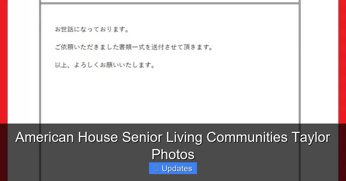 American House Senior Living Communities Taylor Photos