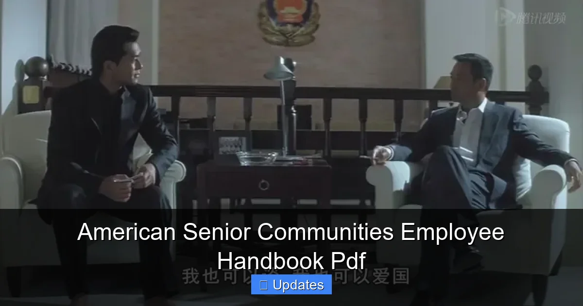 American Senior Communities Employee Handbook Pdf