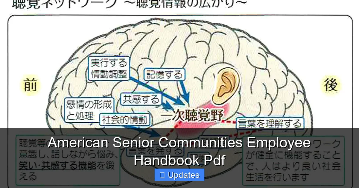 American Senior Communities Employee Handbook Pdf