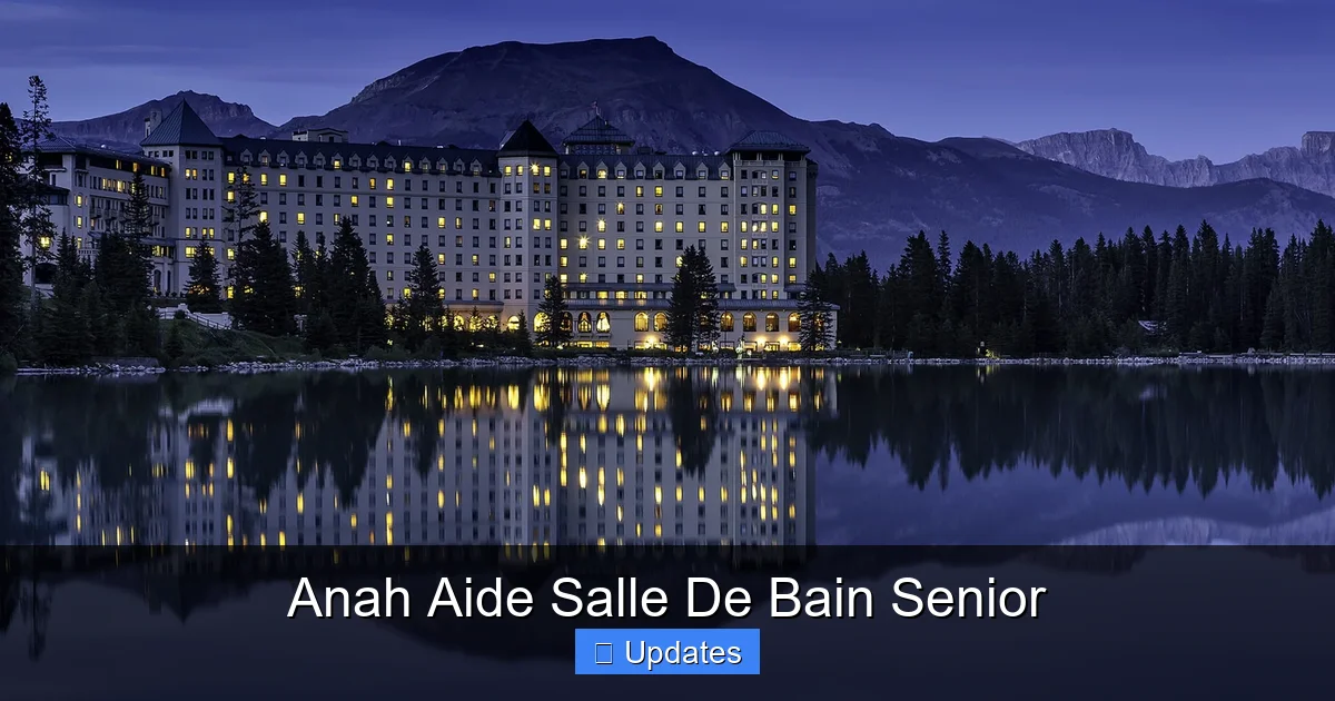 Anah Aide Salle De Bain Senior
