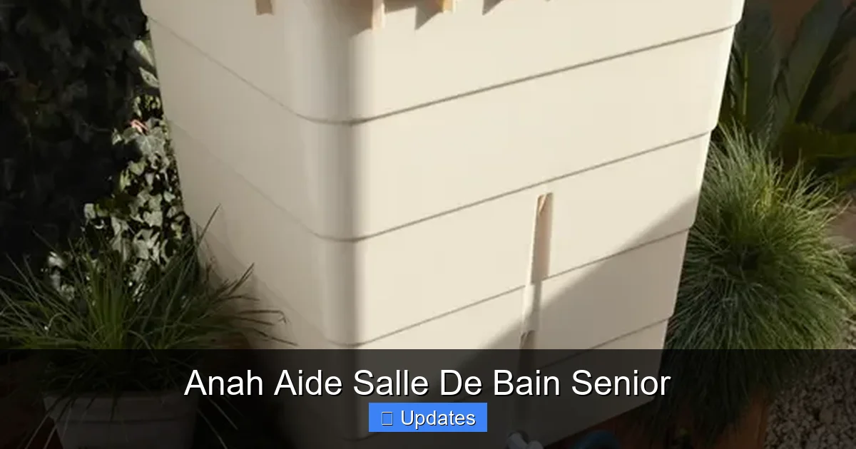 Anah Aide Salle De Bain Senior