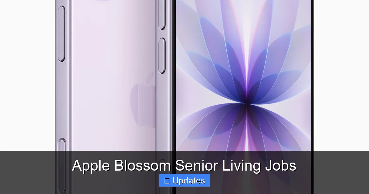 Apple Blossom Senior Living Jobs