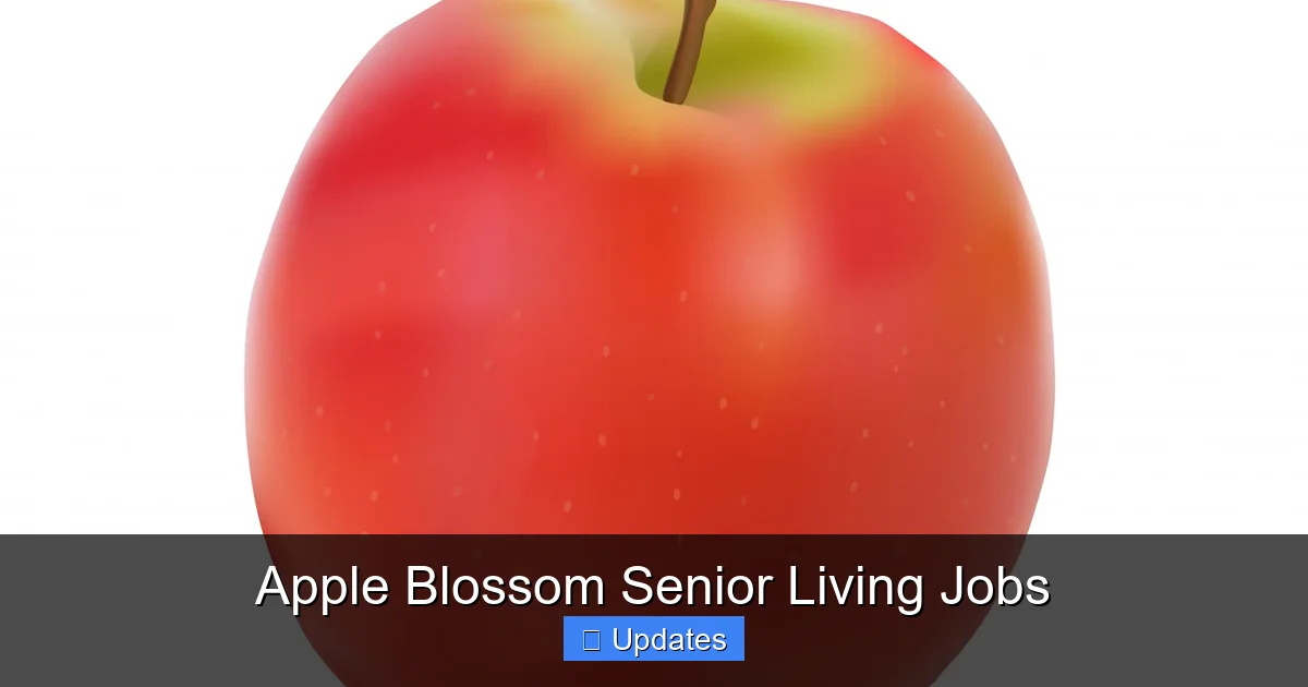 Apple Blossom Senior Living Jobs