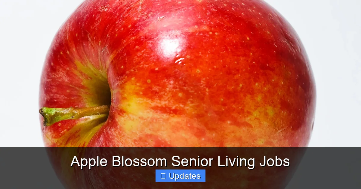 Apple Blossom Senior Living Jobs
