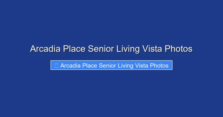 Arcadia Place Senior Living Vista Photos