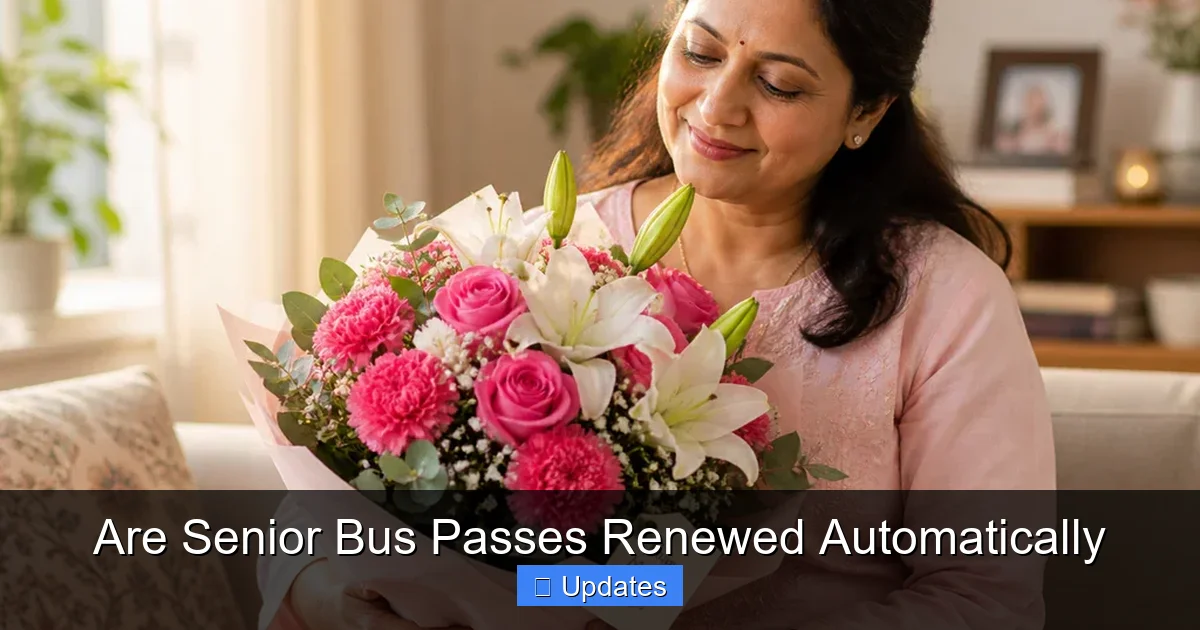Are Senior Bus Passes Renewed Automatically