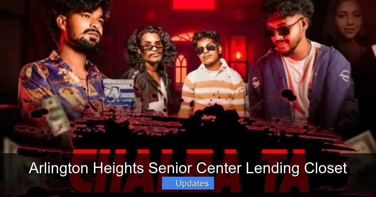 Arlington Heights Senior Center Lending Closet
