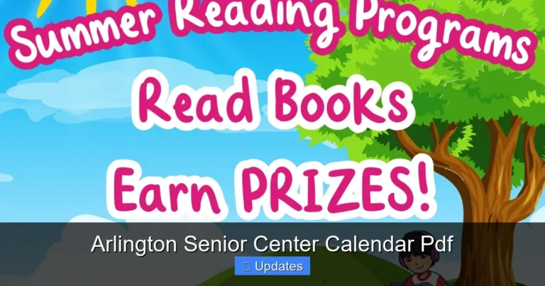 Arlington Senior Center Calendar Pdf