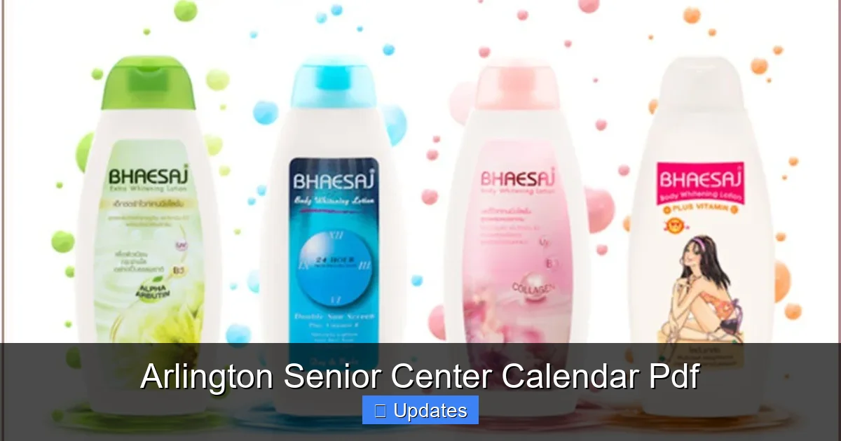 Arlington Senior Center Calendar Pdf
