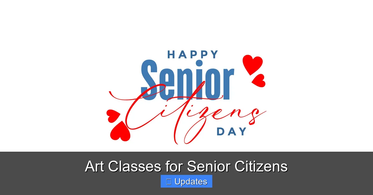 Art Classes for Senior Citizens