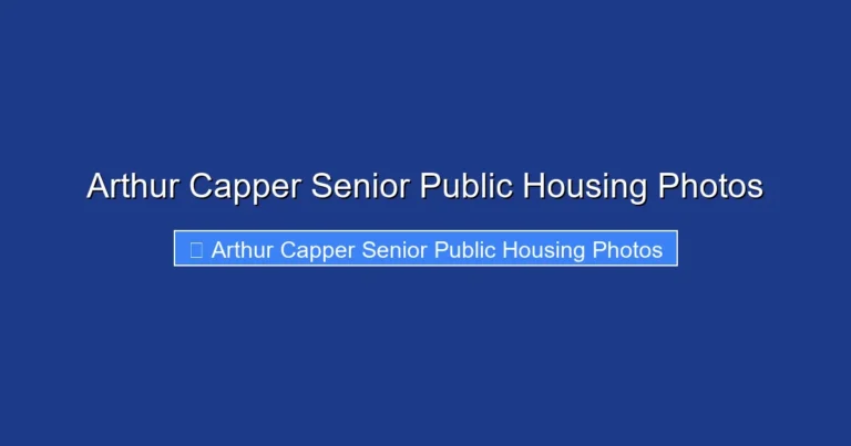 Arthur Capper Senior Public Housing Photos