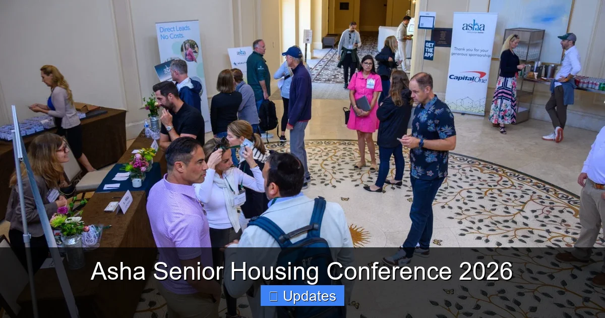 Asha Senior Housing Conference 2026