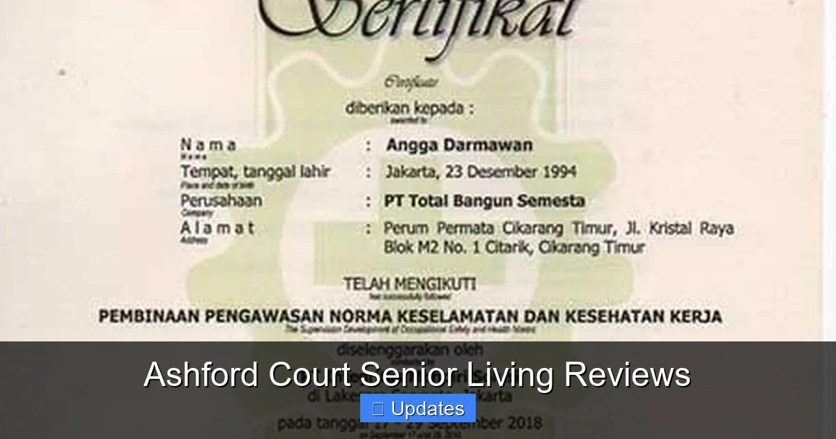 Ashford Court Senior Living Reviews