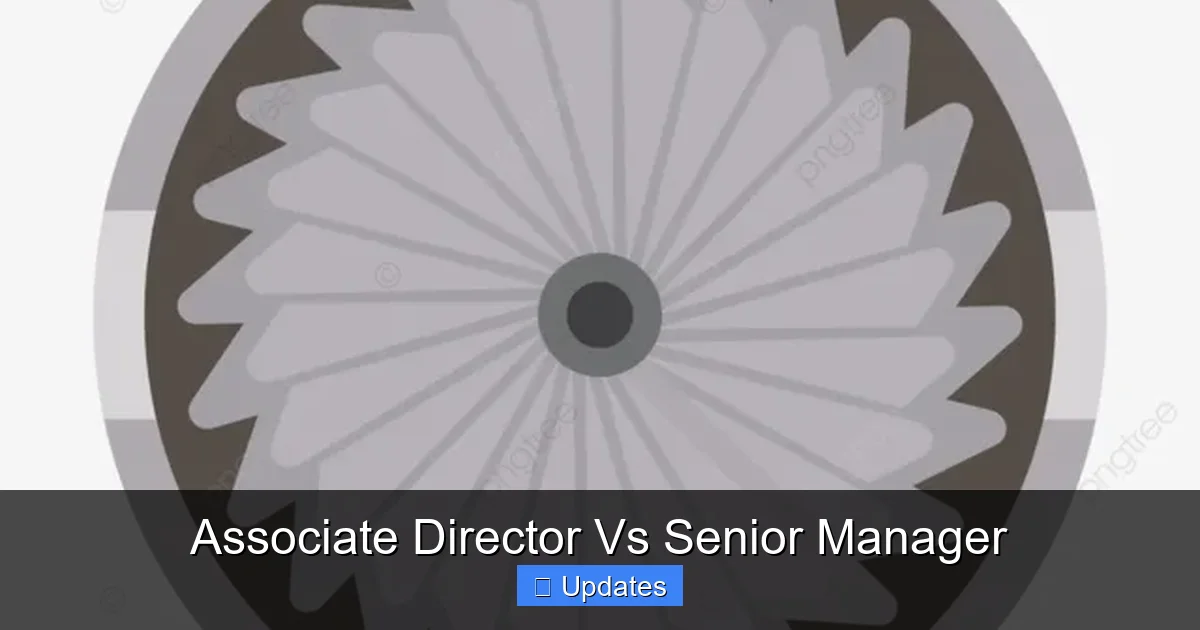 Associate Director Vs Senior Manager