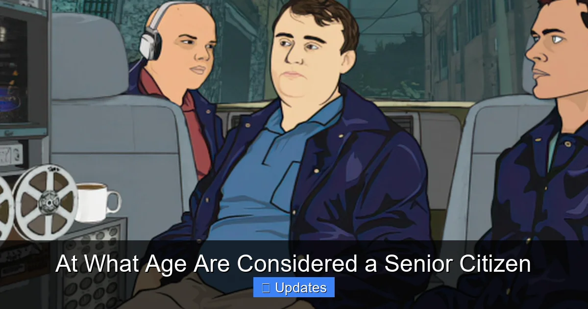 At What Age Are Considered a Senior Citizen