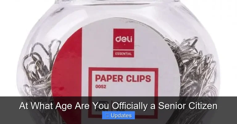 At What Age Are You Officially a Senior Citizen