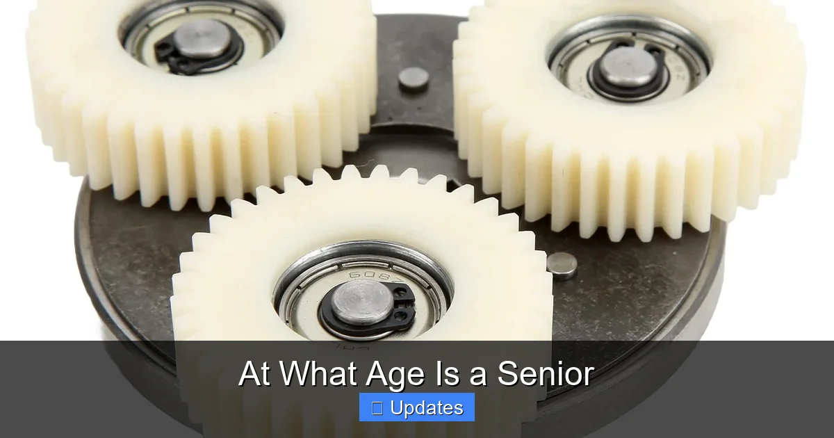 At What Age Is a Senior
