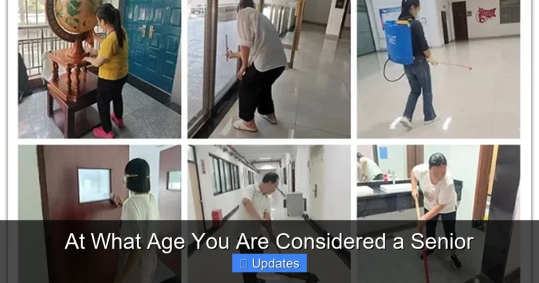 At What Age You Are Considered a Senior
