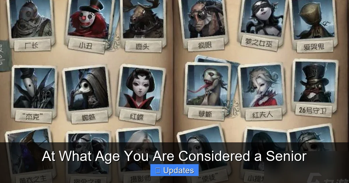 At What Age You Are Considered a Senior