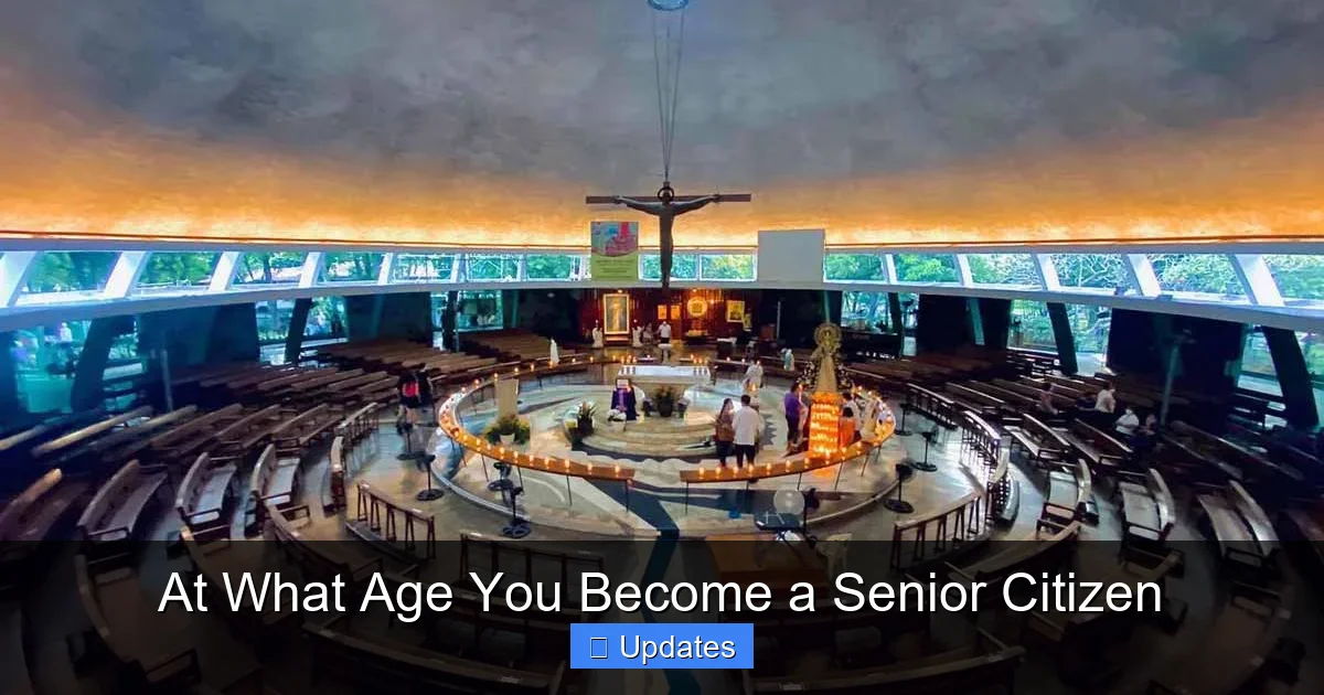 At What Age You Become a Senior Citizen