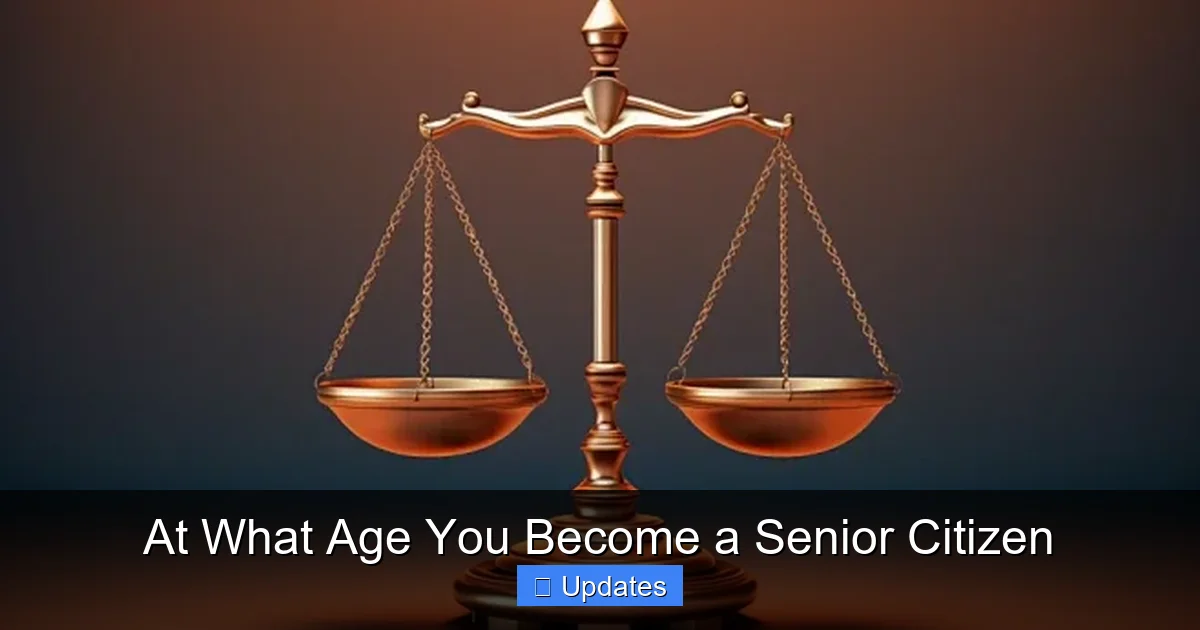 At What Age You Become a Senior Citizen