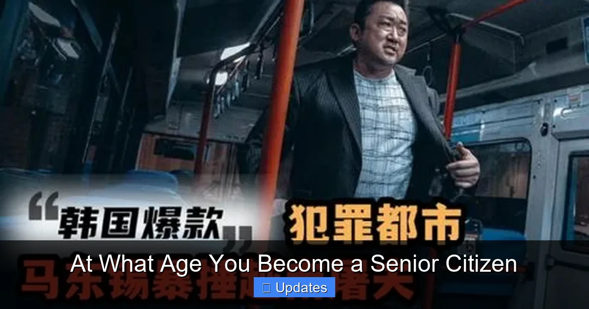 At What Age You Become a Senior Citizen