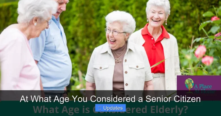 At What Age You Considered a Senior Citizen