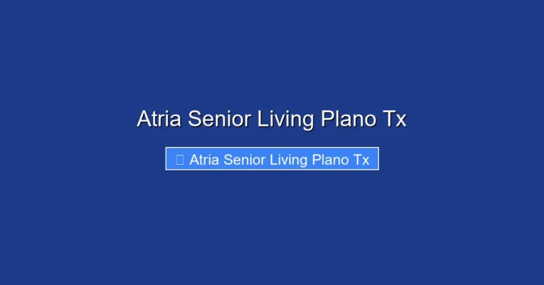 Atria Senior Living Plano Tx