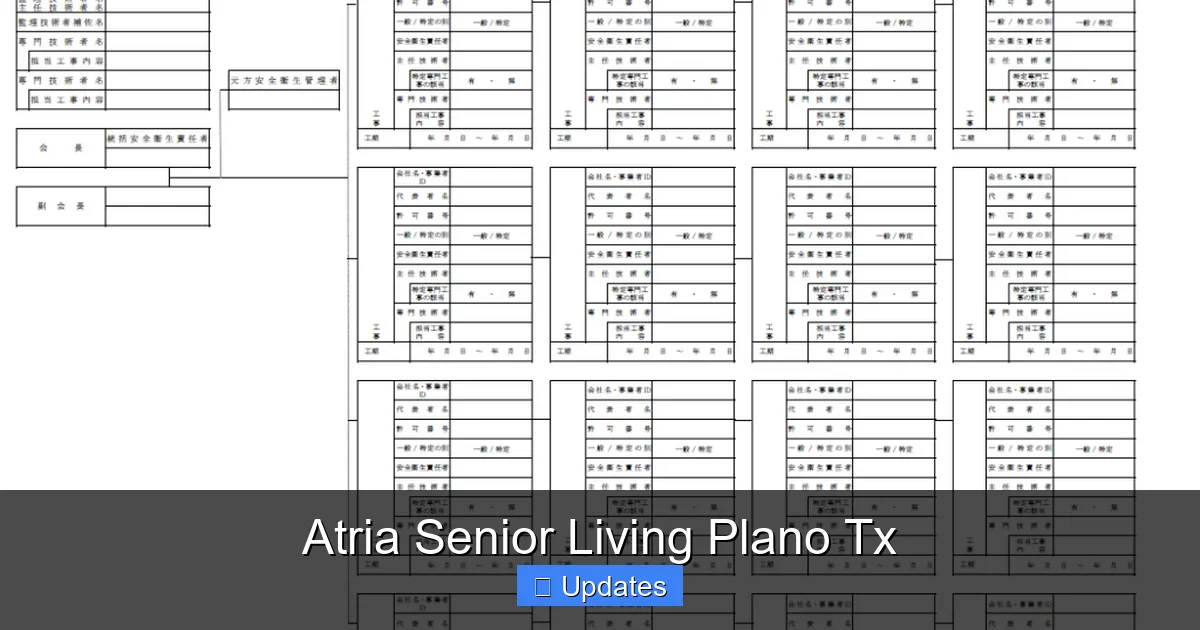 Atria Senior Living Plano Tx