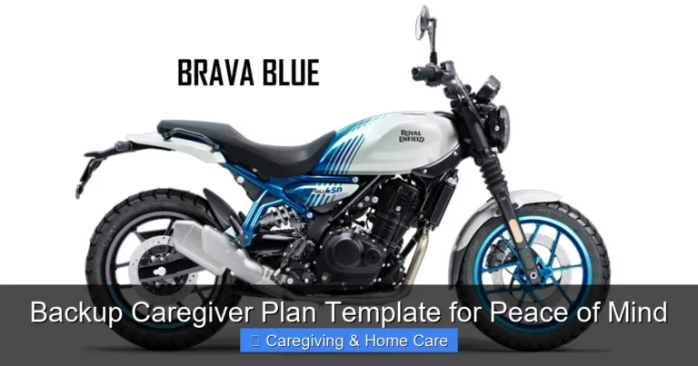 Backup Caregiver Plan Template for Peace of Mind