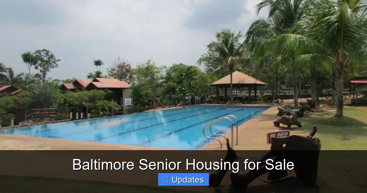 Baltimore Senior Housing for Sale