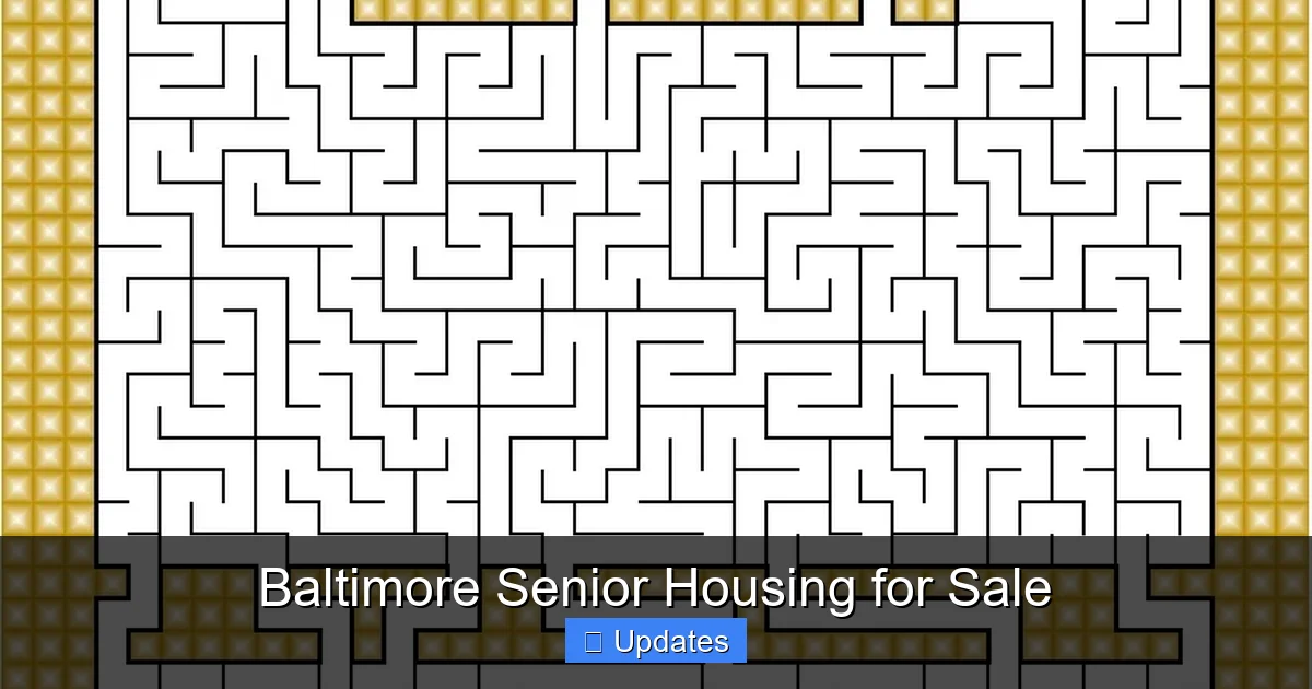 Baltimore Senior Housing for Sale