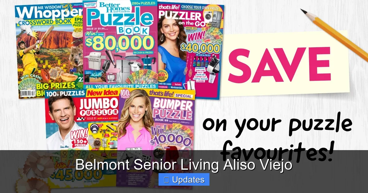 Belmont Senior Living Aliso Viejo