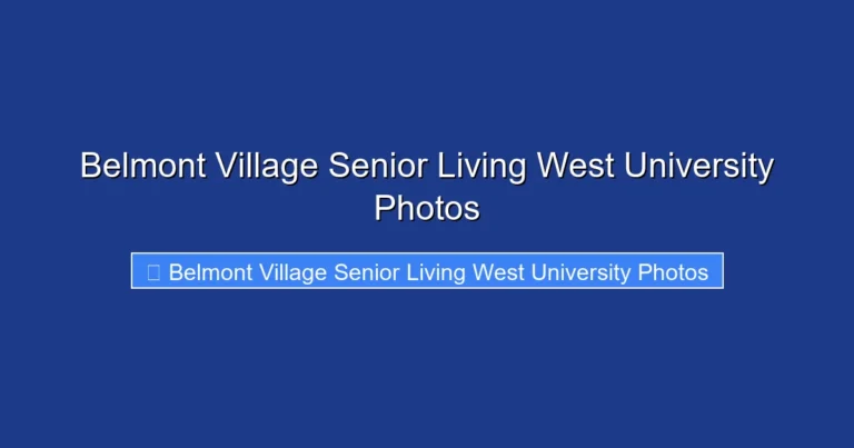 Belmont Village Senior Living West University Photos