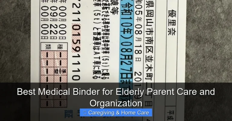 Best Medical Binder for Elderly Parent Care and Organization