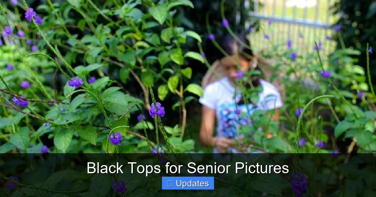 Black Tops for Senior Pictures
