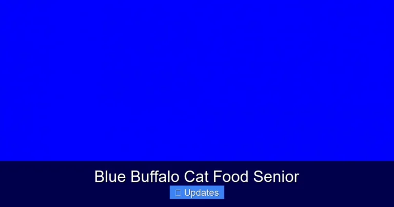 Blue Buffalo Cat Food Senior