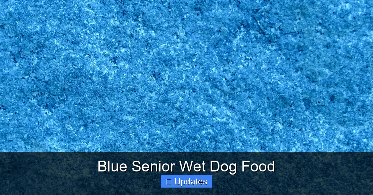 Blue Senior Wet Dog Food
