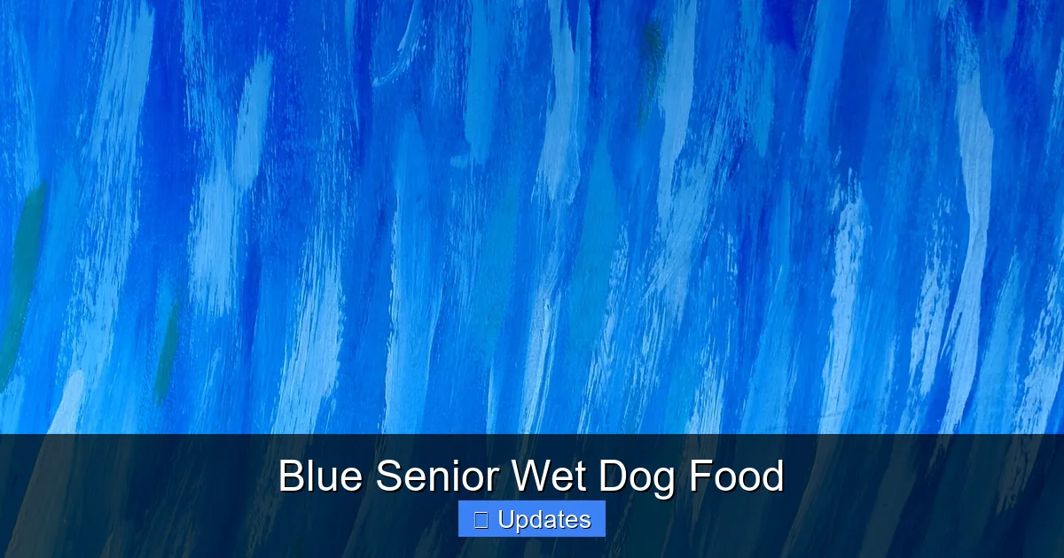 Blue Senior Wet Dog Food