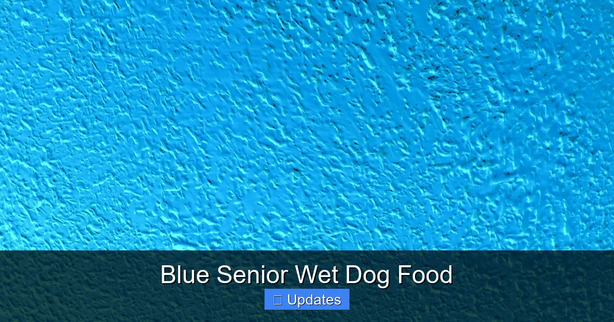 Blue Senior Wet Dog Food
