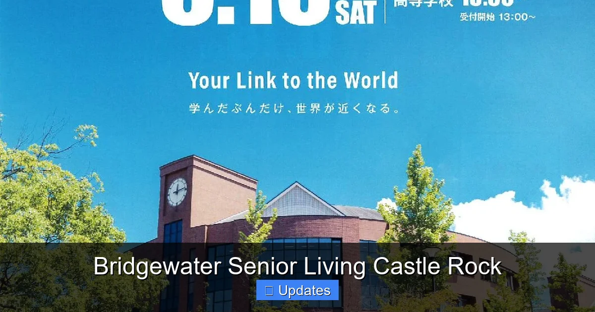 Bridgewater Senior Living Castle Rock