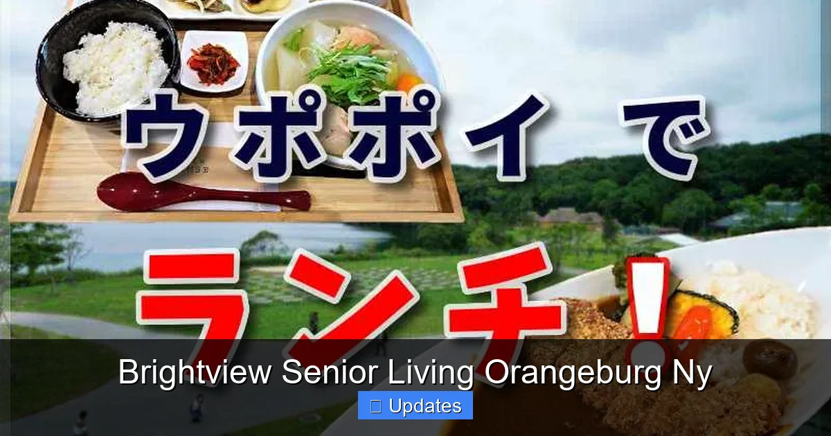 Brightview Senior Living Orangeburg Ny