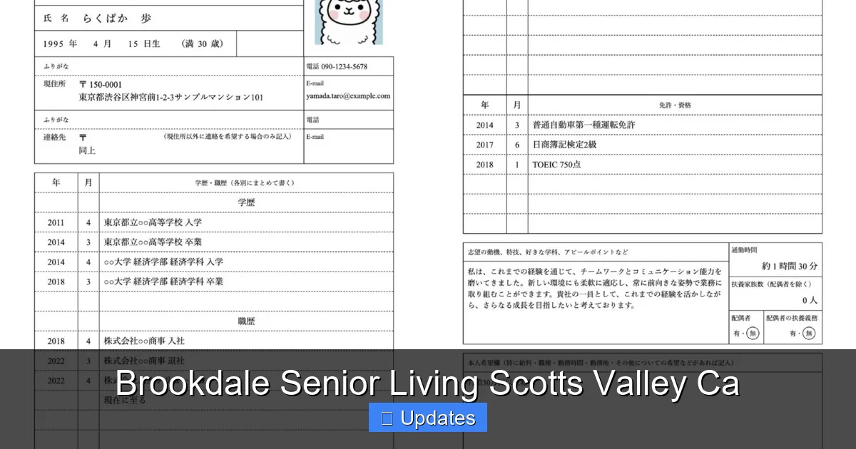 Brookdale Senior Living Scotts Valley Ca