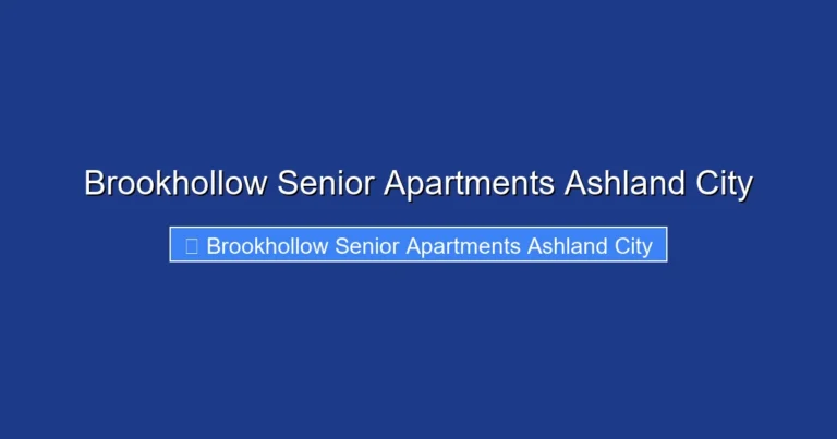 Brookhollow Senior Apartments Ashland City