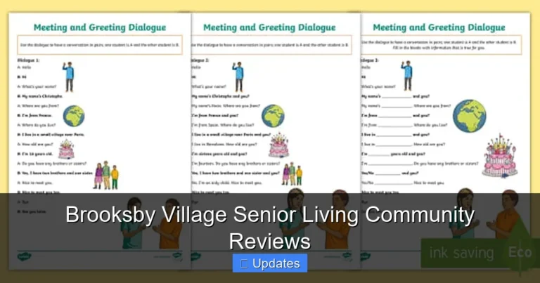 Brooksby Village Senior Living Community Reviews