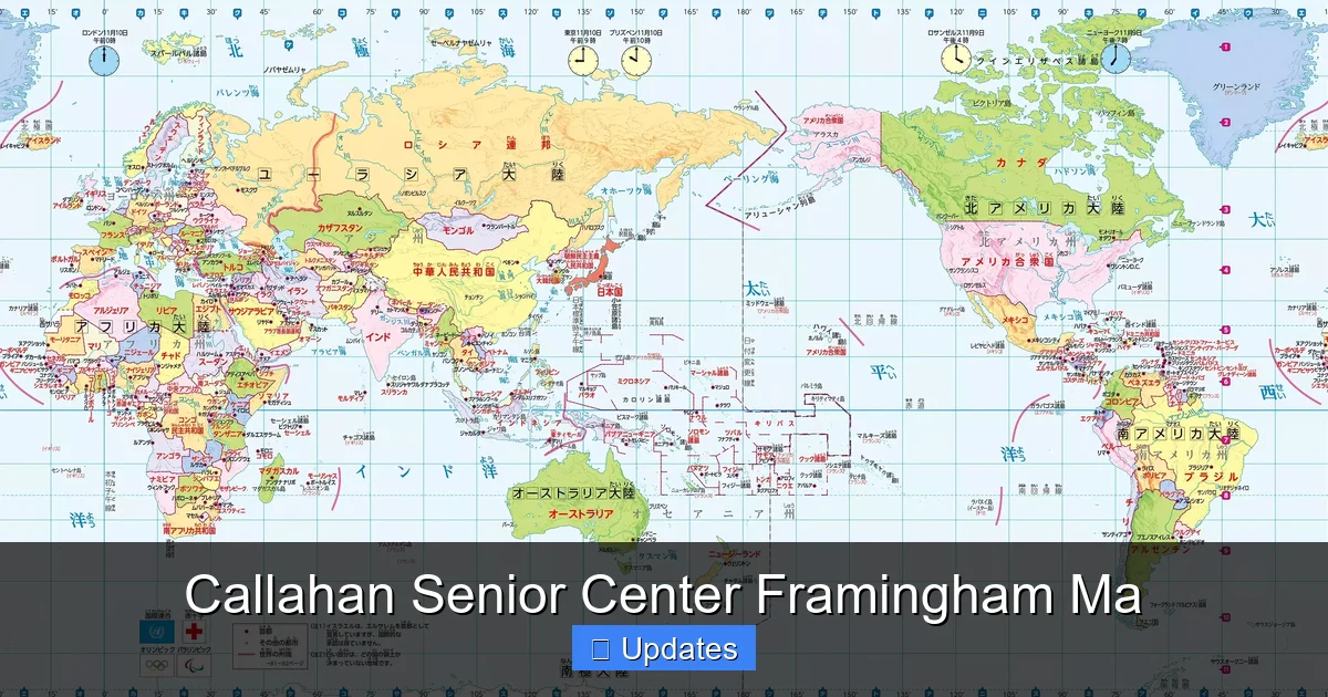 Callahan Senior Center Framingham Ma